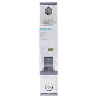 Merlin Gerin SENTRON Miniature Circuit Breaker, 1-Pole, 10A, Type C, 400V AC, 72V DC, 10 kA Breaking Capacity 5SY4110-7