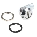 Euro-Locks a Lowe & Fletcher group Company Black Plastic and Die Cast Zinc Camlock Keyed with Slotted Head Unlock F286-01-2