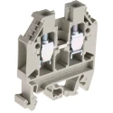 RS PRO Feed Through Terminal Block Grey, 6mm² Cable, 1-Level, Screw Termination, 41A Current, 1kV Voltage, ATEX 384-6972