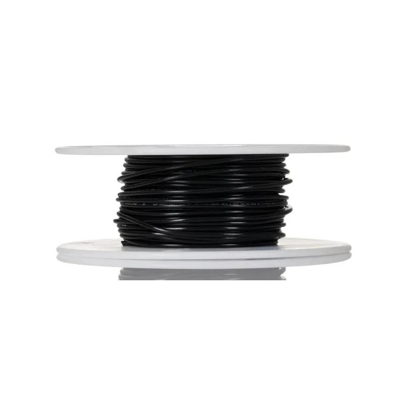 Alpha Wire Hookup Wire PVC Series Black 0.75 mm² 18 AWG 16/0.25 mm Core Strands 30 m Polyvinyl 3075 BK005