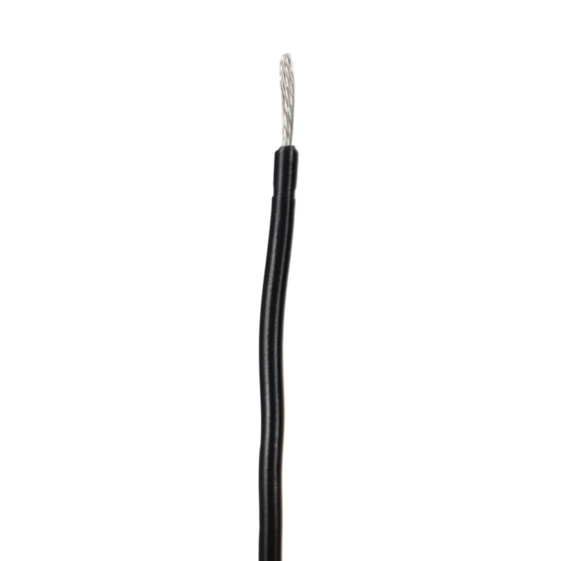 Alpha Wire Hookup Wire PVC Series Black 0.75 mm² 18 AWG 16/0.25 mm Core Strands 30 m Polyvinyl 3075 BK005