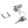 Euro-Locks a Lowe & Fletcher group Company Plastic Camlock Keyed Lock 9.5 mm Panel-to-Tongue 20.3 x 17.7 mm Chrome F292-03-2