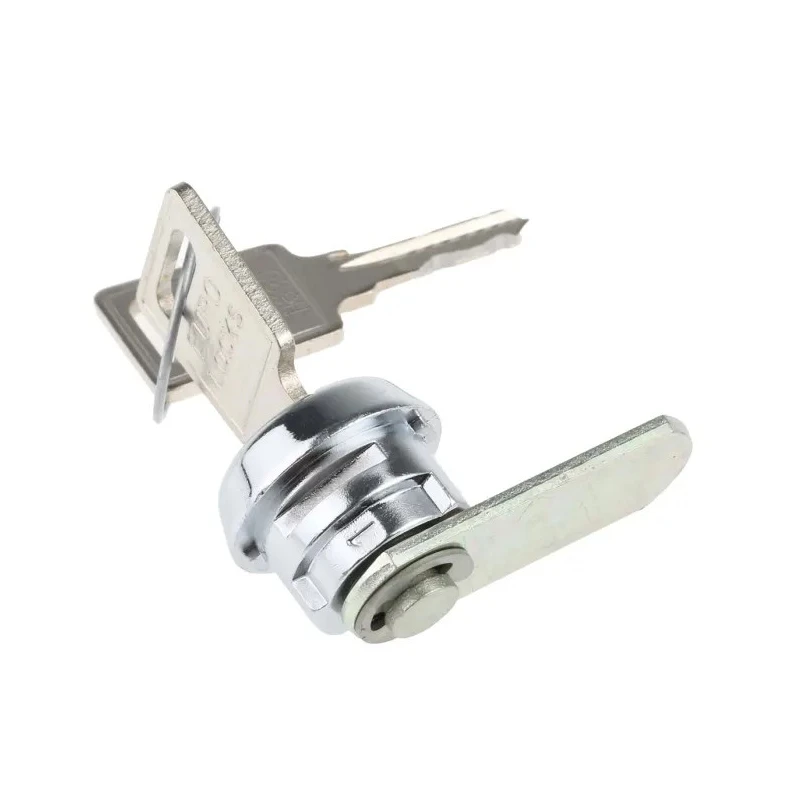 Euro-Locks a Lowe & Fletcher group Company Plastic Camlock Keyed Lock 9.5 mm Panel-to-Tongue 20.3 x 17.7 mm Chrome F292-03-2