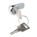 Euro-Locks a Lowe & Fletcher group Company Plastic Camlock Keyed Lock 9.5 mm Panel-to-Tongue 20.3 x 17.7 mm Chrome F292-03-2
