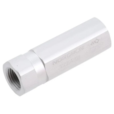 Norgren Pneumatic Non Return Valve Aluminium Body Threaded Female Inlet/Outlet 10 Bar T55C1800