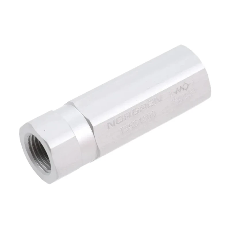 Norgren Pneumatic Non Return Valve Aluminium Body Threaded Female Inlet/Outlet 10 Bar T55C1800