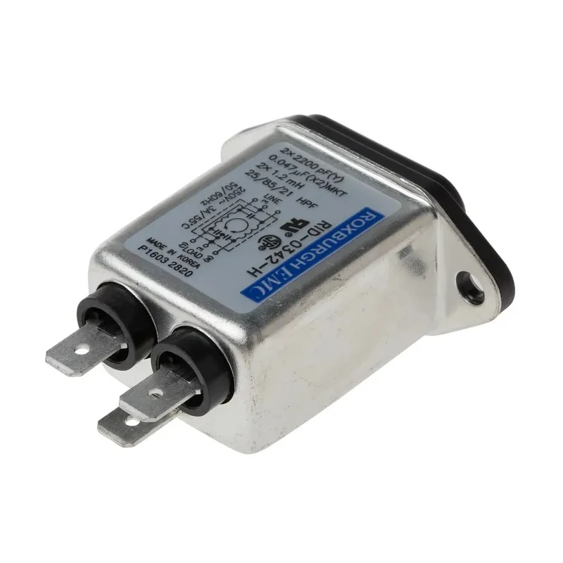 RS PRO 250V AC 3A Panel Mount IEC Filter Male with Faston Termination 386-4172