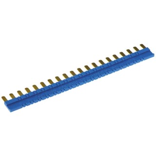 Finder Copper Jumper Link Busbar, Plastic, 93 Series, 6.2 mm Pitch, 6A Current Rating, Blue, Model 093.20