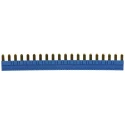 Finder Copper Jumper Link Busbar, Plastic, 93 Series, 6.2 mm Pitch, 6A Current Rating, Blue, Model 093.20