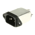 RS PRO 250V AC 6A Panel Mount IEC Filter Male Faston Termination 386-4188