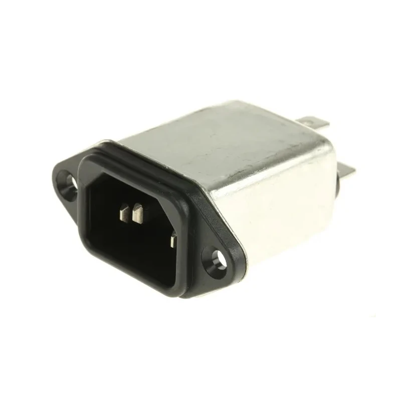 RS PRO 250V AC 6A Panel Mount IEC Filter Male Faston Termination 386-4188