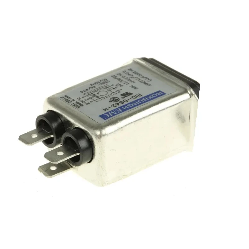 RS PRO 250V AC 6A Panel Mount IEC Filter Male Faston Termination 386-4188