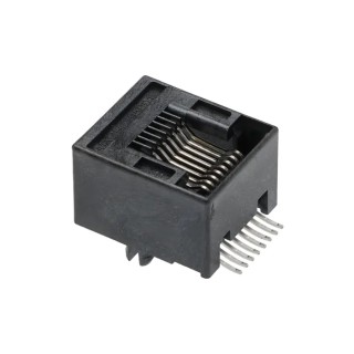 Molex RJ45 Connector Female Surface Mount Cat3 Unshielded Right Angle 1 Port 8 Way 