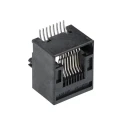 Molex RJ45 Connector Female Surface Mount Cat3 Unshielded Right Angle 1 Port 8 Way 