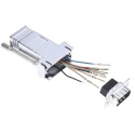 RS PRO 9-Way D-Sub to RJ45 Female Shielded Adapter 49.5mm Length RJ45