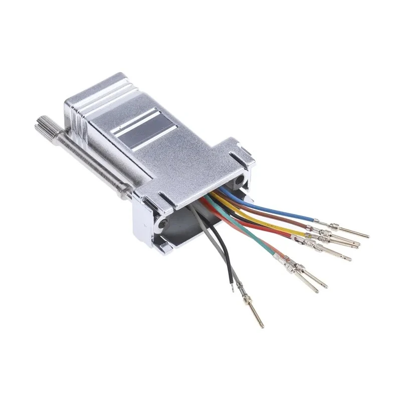 RS PRO 9-Way D-Sub to RJ45 Female Shielded Adapter 49.5mm Length RJ45