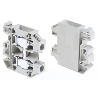 RS PRO Feed Through Terminal Block Grey 16mm² 1-Level Screw Termination ATEX 1kV 71A 384-6994