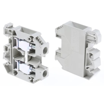 RS PRO Feed Through Terminal Block Grey 16mm² 1-Level Screw Termination ATEX 1kV 71A 384-6994