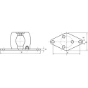 Paulstra Hutchinson M10 Female Buffer Foot Anti-Vibration Mount, Rubber, 60mm OD, 40mm Height 810780