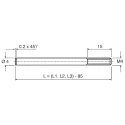 Vega Stainless Steel Electrode Accessory for Vegetation Level Switch CON 66 ST ST ROD