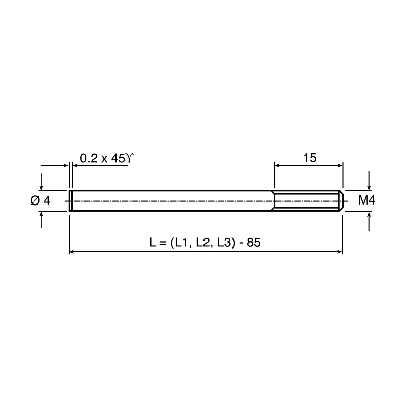 Vega Stainless Steel Electrode Accessory for Vegetation Level Switch CON 66 ST ST ROD
