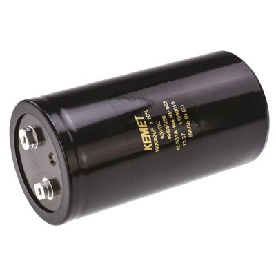 KEMET Aluminium Electrolytic Capacitor 0.1 F 63V dc Polar Screw Mount Cylindrical Can ALS31A104NP063