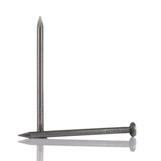 RS PRO Bright Steel Round Head Nail 50 mm Length x 2.65 mm Diameter Flat Round Head Steel 500 g Bag 384-9971