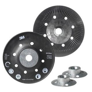 3M Backing Pad, Scotch-Brite Backing Pad for Use with Abrasive Disc 125mm Diameter 9386