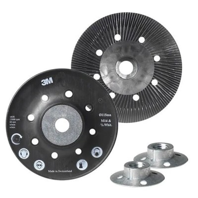 3M Backing Pad, Scotch-Brite Backing Pad for Use with Abrasive Disc 125mm Diameter 9386