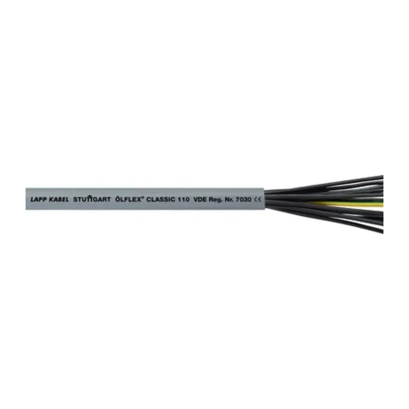 Lapp OLFLEX CLASSIC 110 YY Control Cable 4 Cores 18 AWG Unscreened 50 m Silver Grey Polyvinyl Chloride Sheath 1119204