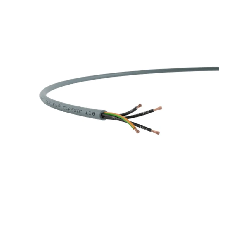 Lapp OLFLEX CLASSIC 110 YY Control Cable, 4 Cores 16 AWG, Unscreened, 50 m, Silver Grey Polyvinyl Chloride Sheath 1119304