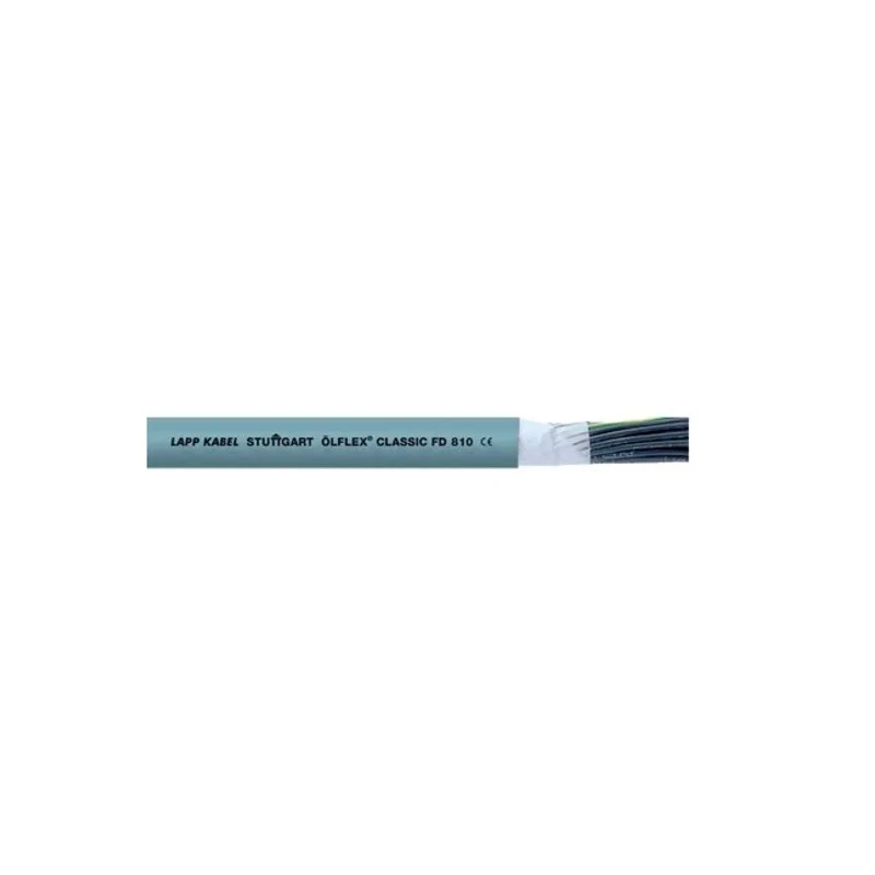 Lapp OLFLEX CLASSIC FD 810 Control Cable 5 Cores 16 AWG Unscreened 25m Silver Grey Polyvinyl Chloride Sheath 0026152