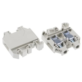 RS PRO Feed Through Terminal Block Grey 10mm² 1-Level Screw ATEX 57A 1kV 384-6988