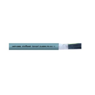Lapp OLFLEX CLASSIC FD 810 Control Cable 12 Cores 18 AWG Bare Copper Conductor Polyvinyl Chloride Silver Grey Sheath 0026135