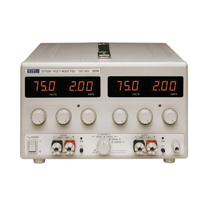 Aim-TTi Digital Bench Power Supply Dual Output 75 V to 150 V, 300 W, 4 A Max EX752M