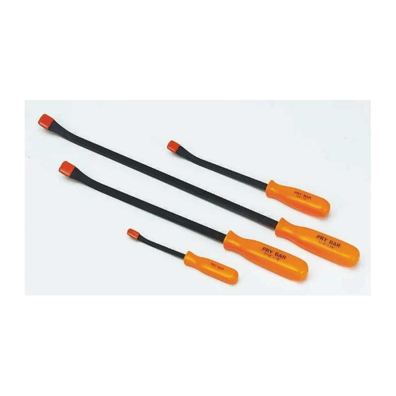 RS PRO Crow Bar Set Steel Chrome Vanadium Hardened Pry Bars 4 Pieces 388-3612