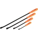 RS PRO Crow Bar Set Steel Chrome Vanadium Hardened Pry Bars 4 Pieces 388-3612