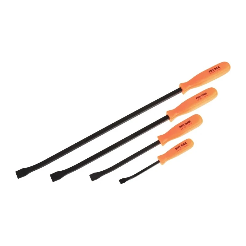 RS PRO Crow Bar Set Steel Chrome Vanadium Hardened Pry Bars 4 Pieces 388-3612