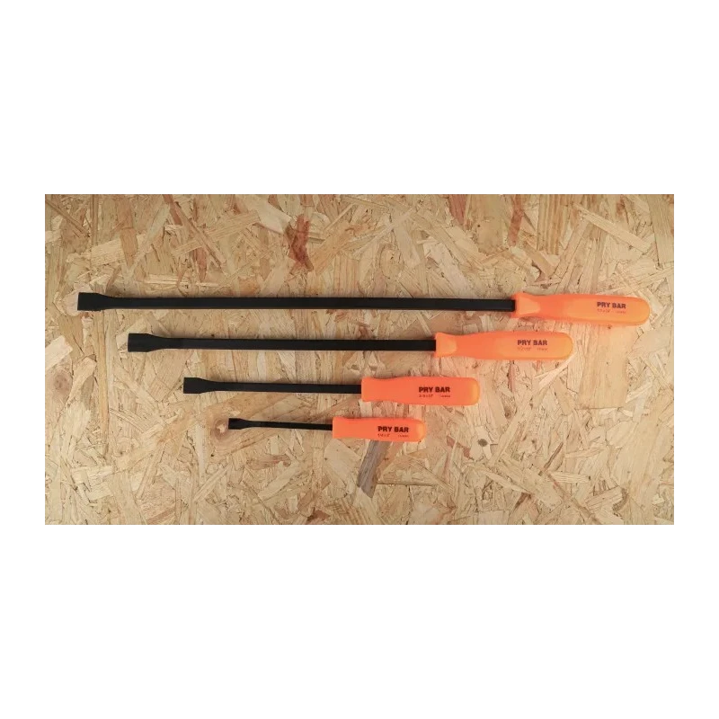 RS PRO Crow Bar Set Steel Chrome Vanadium Hardened Pry Bars 4 Pieces 388-3612