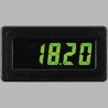 Red Lion Digital Voltmeter DC, LCD Display 3.5-Digits ±0.1 %, 33 mm Cutout Height, 68 mm Cutout Width CUB4V010