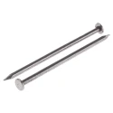 RS PRO Bright Steel Round Head Nail Flat Round Head 65 mm Length 2.65 mm Diameter 500 g Bag 384-9959