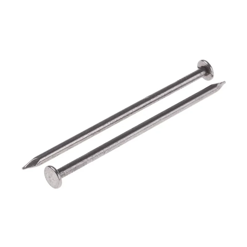 RS PRO Bright Steel Round Head Nail Flat Round Head 65 mm Length 2.65 mm Diameter 500 g Bag 384-9959
