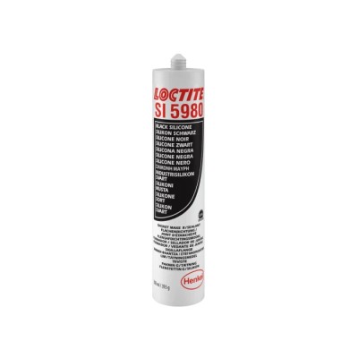 Loctite High Strength Black Alkoxy Silicone Gasket Sealant Paste 300 ml Tube Loctite SI 5980
