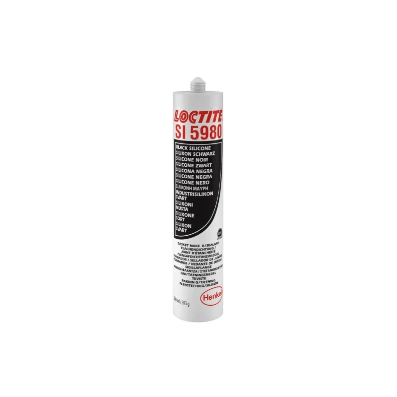 Loctite High Strength Black Alkoxy Silicone Gasket Sealant Paste 300 ml Tube Loctite SI 5980