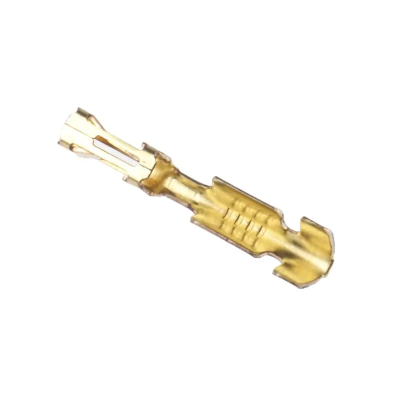 TE Connectivity AMPMODU MOD IV Series Female Crimp Terminal, Gold Plated, 26 AWG, 4.4A Current, 11.9mm Length 141708-1