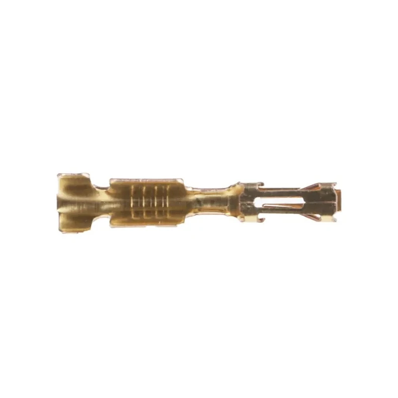 TE Connectivity AMPMODU MOD IV Series Female Crimp Terminal, Gold Plated, 26 AWG, 4.4A Current, 11.9mm Length 141708-1
