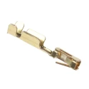 TE Connectivity AMPMODU MOD IV Series Female Crimp Terminal, Gold Plated, 26 AWG, 4.4A Current, 11.9mm Length 141708-1
