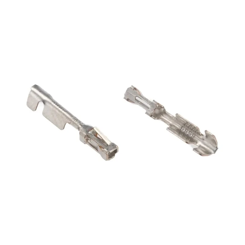 TE Connectivity AMPMODU MOD IV Series Female Crimp Terminal, 4.4A Current, Tin Plating, Phosphor Bronze Material 1-141708-1