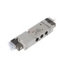 SMC Pneumatic Solenoid Valve - Pilot G 1/8, 5/3 Function, 24V DC, Die Cast Aluminium SYJ7000