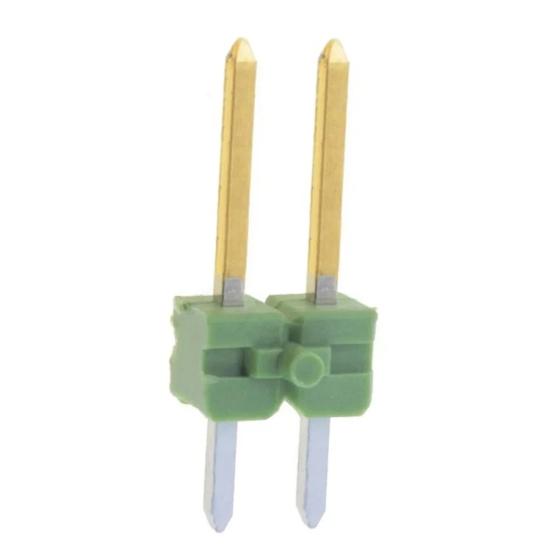 TE Connectivity AMPMODU MOD II Series Straight Through Hole Pin Header, 2 Contacts, 2.54 mm Pitch, 1 Row, Unshrouded 825433-2